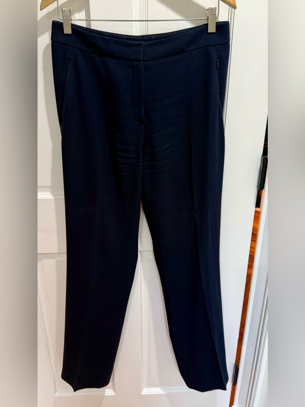Ellie Dark Navy Mid-Rise Dress Pants